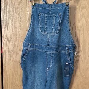 NWT Angels  Blue Denim Bib Overalls M
